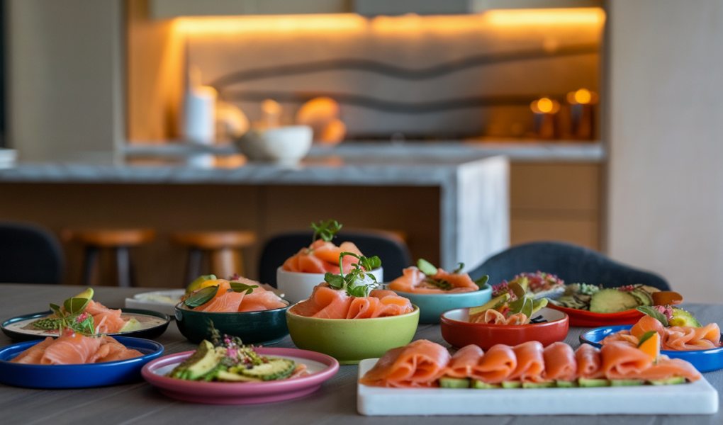 table-plat-saumon-avocat-cuisine