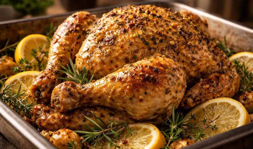 poulet-dore-herbes-citron-cuisine