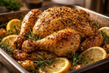 poulet-dore-herbes-citron-cuisine