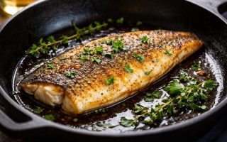 filet-dorade-poele-fonte-herbes