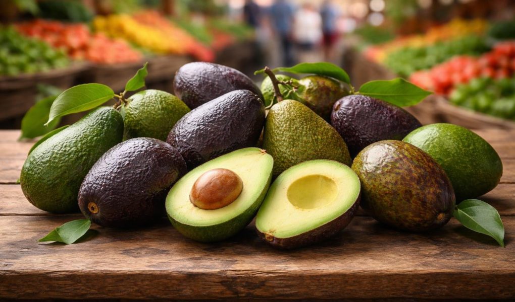 avocats-mures-table-bois-marche