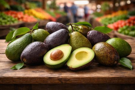 avocats-mures-table-bois-marche