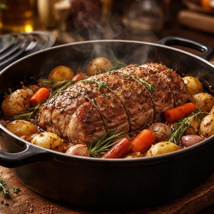 cocotte-fonte-roti-veau-legumes