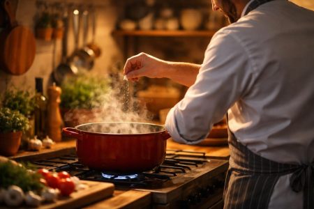 cuisine-chaleureuse-chef-marmite-cuillere