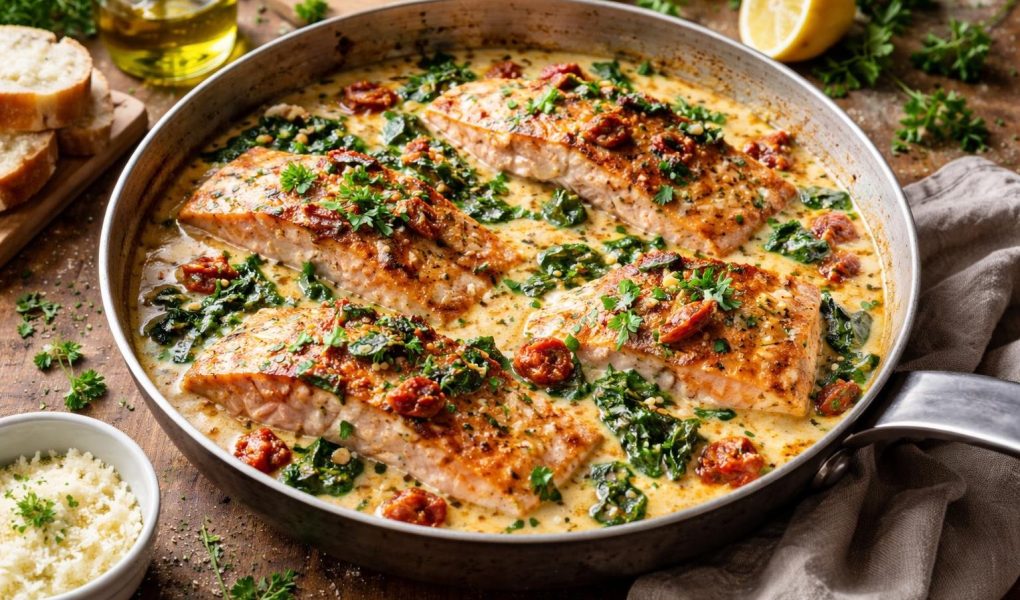 saumon-toscane-sauce-cremeuse-herbes