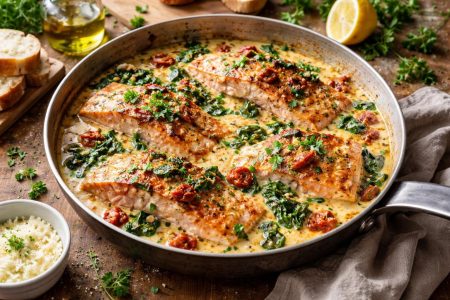 saumon-toscane-sauce-cremeuse-herbes