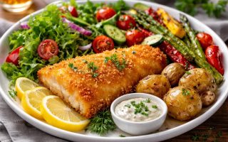 poisson-pane-legumes-salade-citron