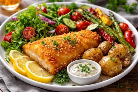 poisson-pane-legumes-salade-citron