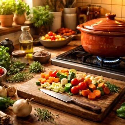 cuisine-chaleureuse-cocotte-legumes-herbes