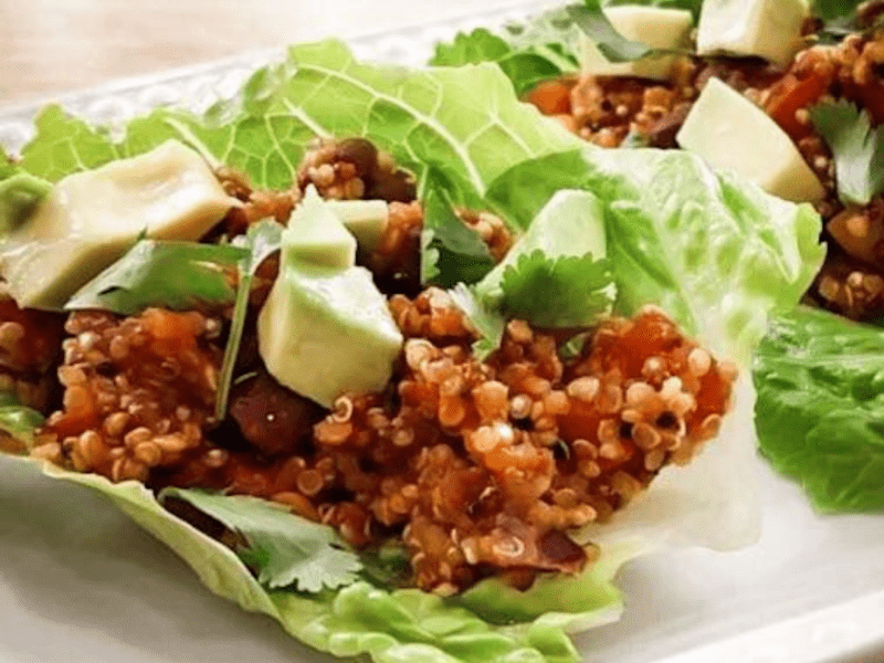 Tacos de quinoa vegan